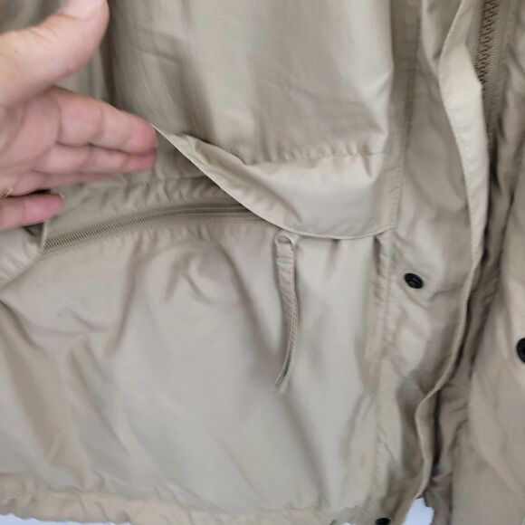 Vintage Gander Mountain Jacket XL Tan Lightweight Outdoors Waterproof Hooded - Picture 8 of 16